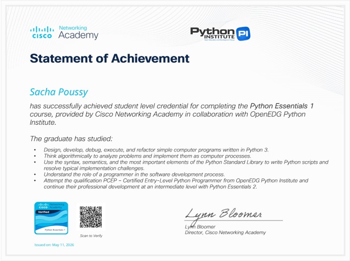 Certification Cisco